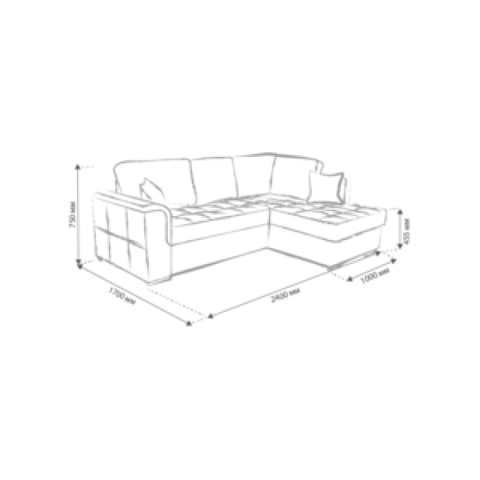 Кутовий диван Оскар-8 розкладний