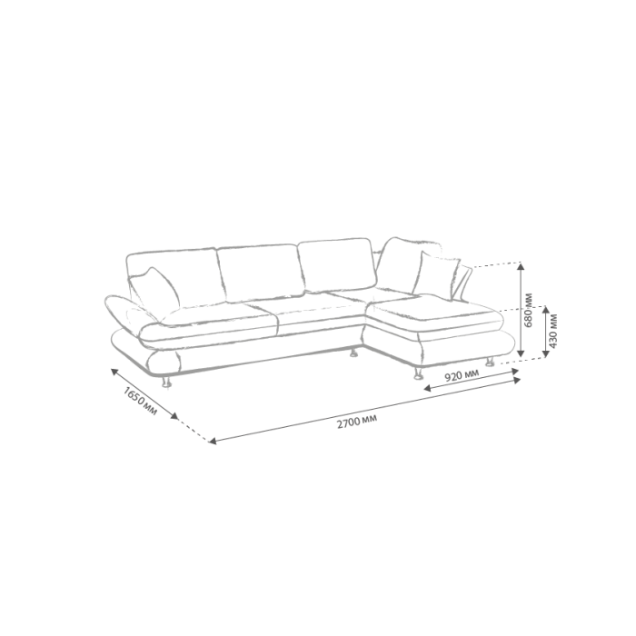 Кутовий диван Оскар-3 розкладний