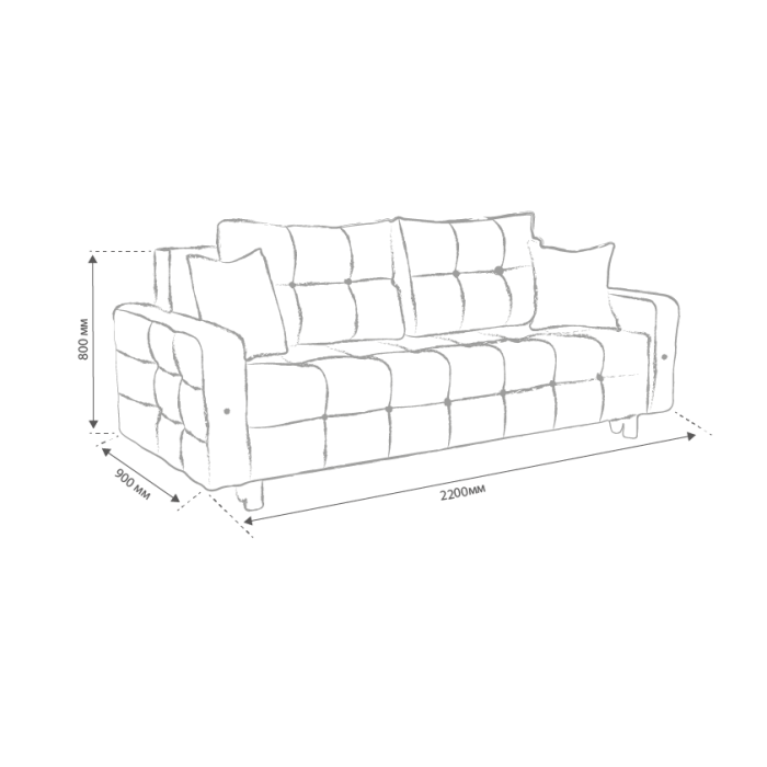 Диван Оскар-44 розкладний