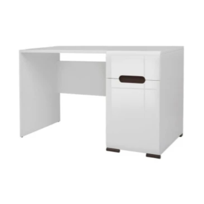 Стіл туалетний Ацтека (Амелія) 110x41 см з тумбою та ящиком, білий/венге