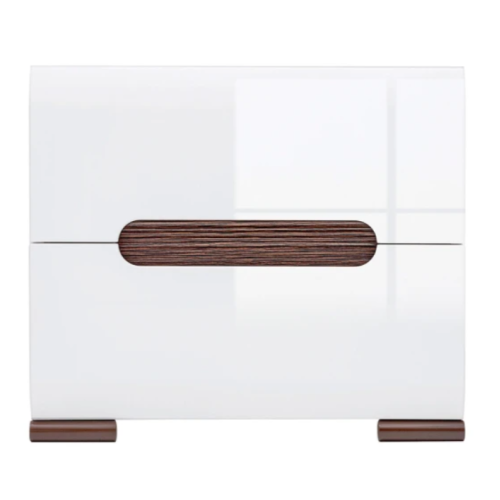 Тумба нічна Ацтека (Амелія) з 2 ящиками 50 см Біла