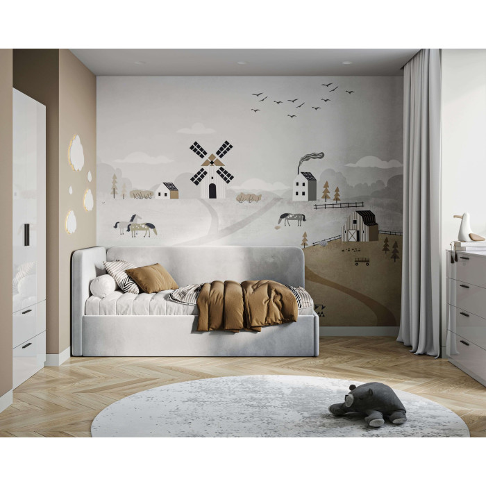 М'яке ліжко Хеппі 0,9х2,0