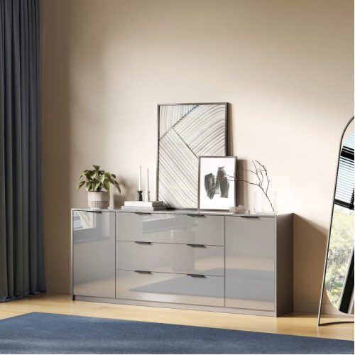 Комод Рома Color 2дв 3шх сірий