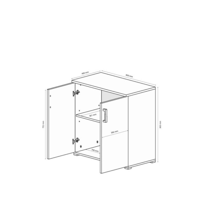 Комод Джуріан 2дв.