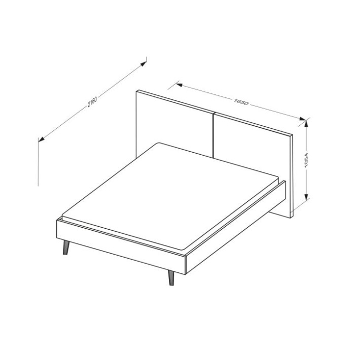 М’яке ліжко Олівія 1.6