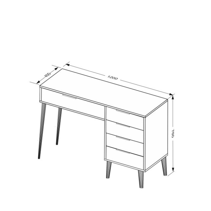 Туалетний столик Олівія 5шх