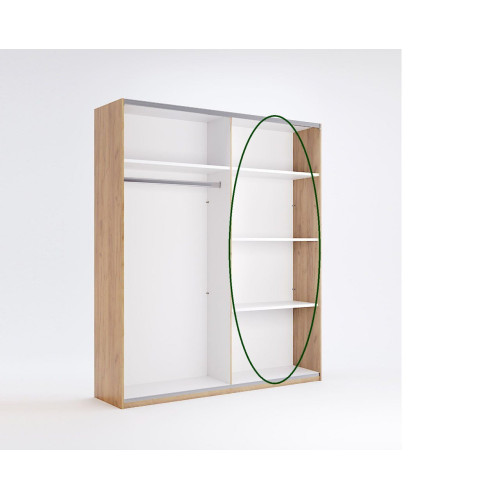 Полиці довгі до шафи-купе 2,0м