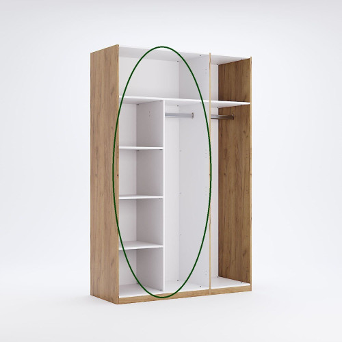 Полиці Т-подібні до шафи 3+4+6дв