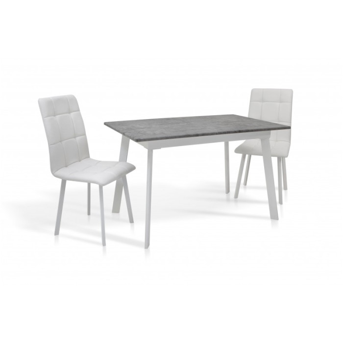 СТІЛ ОБІДНІЙ ЕТНА (БІЛИЙ/СІРИЙ)