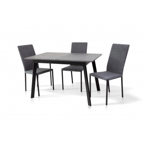 СТІЛ ОБІДНІЙ ЕТНА (ЧОРНИЙ/Т.СІРИЙ)