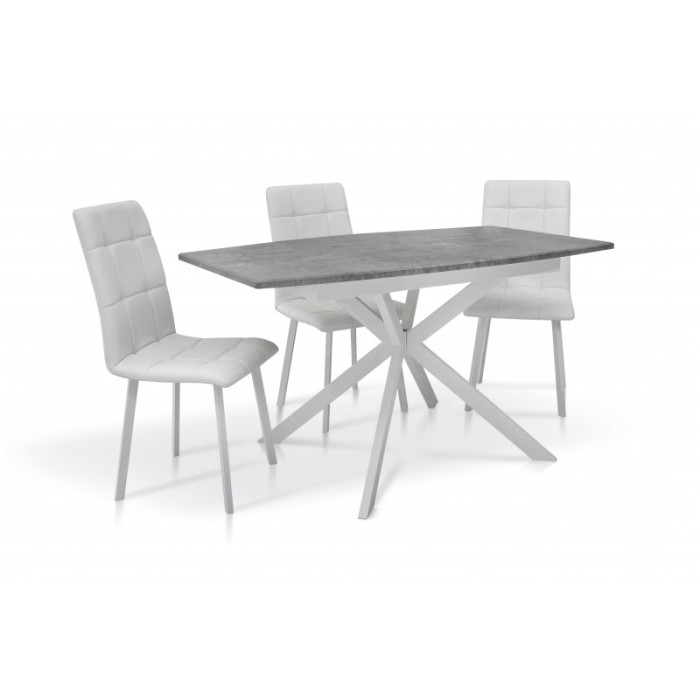 СТІЛ ОБІДНІЙ РІЧАРД (БІЛИЙ/СІРИЙ)