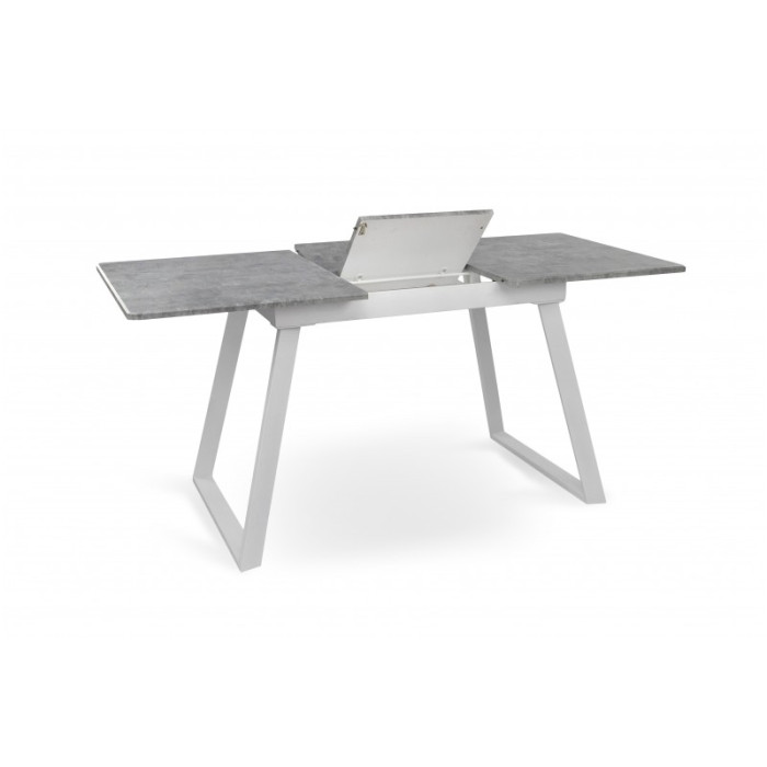 Стіл обідній Тандем (білий/мармур світлий)