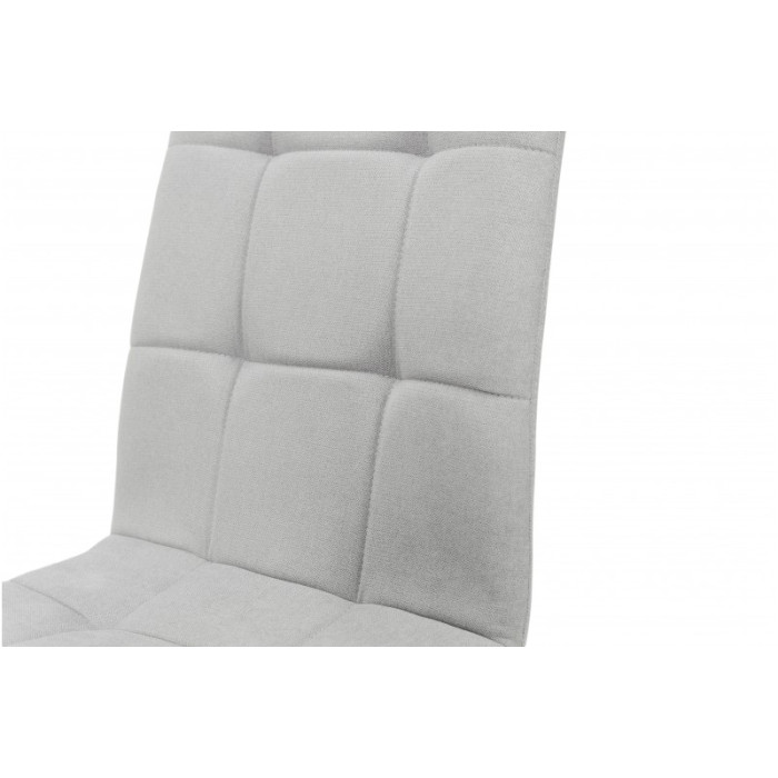 СТІЛЕЦЬ ТРІНІТІ (ЧОРНИЙ/ТКАНИНА СВІТЛО СІРА)