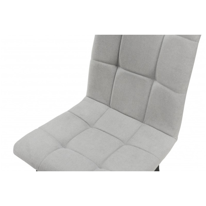 СТІЛЕЦЬ ТРІНІТІ (ЧОРНИЙ/ТКАНИНА СВІТЛО СІРА)