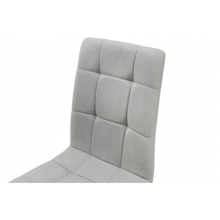 СТІЛЕЦЬ ТРІНІТІ (ЧОРНИЙ/ТКАНИНА СВІТЛО СІРА)