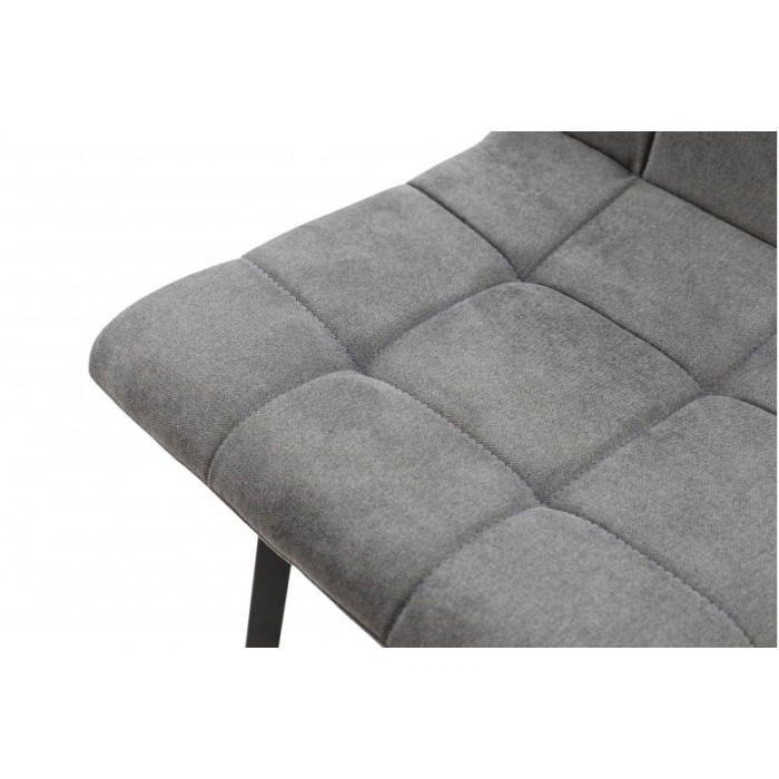 СТІЛЕЦЬ ТРІНІТІ (ЧОРНИЙ/ТКАНИНА ТЕМНО СІРА)