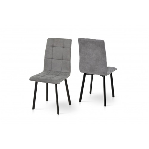 СТІЛЕЦЬ ТРІНІТІ (ЧОРНИЙ/ТКАНИНА ТЕМНО СІРА)