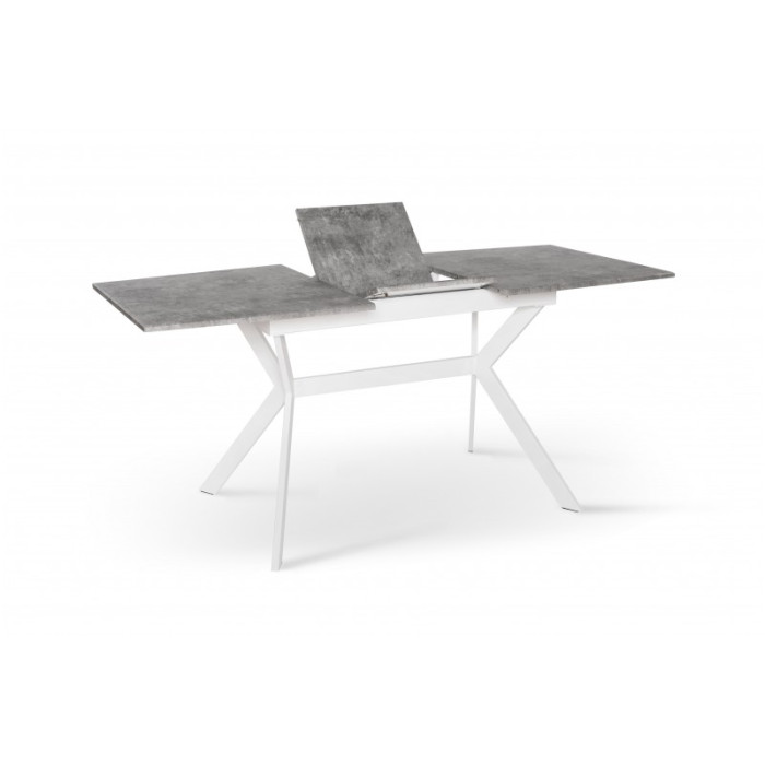 СТІЛ ОБІДНІЙ Х'ЮСТОН (БІЛИЙ/СІРИЙ)