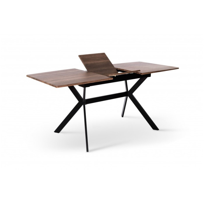 СТІЛ ОБІДНІЙ Х'ЮСТОН (ЧОРНИЙ/ГОРІХ)