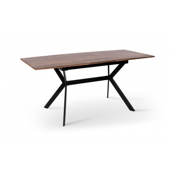 СТІЛ ОБІДНІЙ Х'ЮСТОН (ЧОРНИЙ/ГОРІХ)