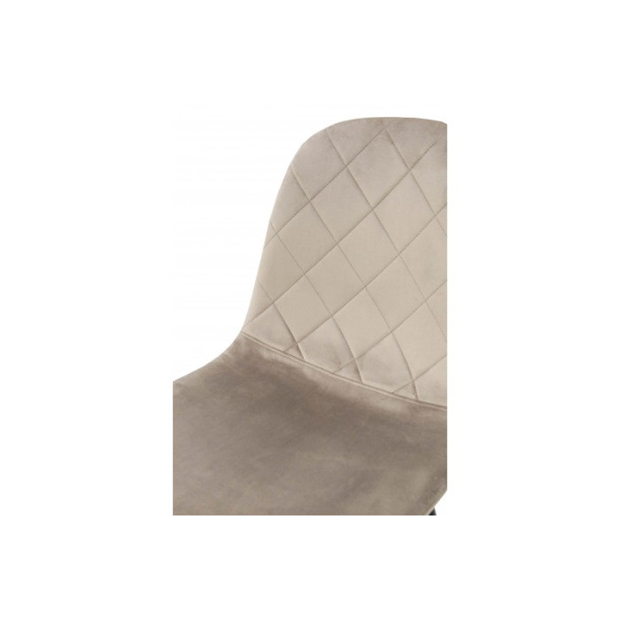 СТІЛЕЦЬ ЕМБЕР-L (Чорний/ Велюр Бежевий)