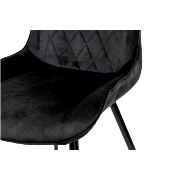 СТУЛ КОРФА (ЧЕРНЫЙ / ВЕЛЮР ЧЕРНЫЙ)