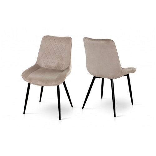 СТІЛЕЦЬ КОРФУ (ЧОРНИЙ/ВЕЛЮР МОКРИЙ ПІСОК)