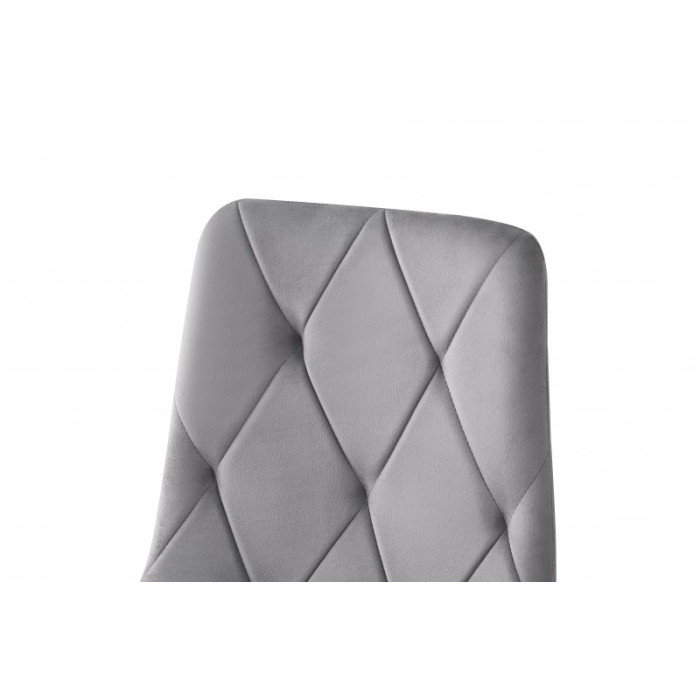 Стілець Меморі (Чорний/Велюр Сірий)