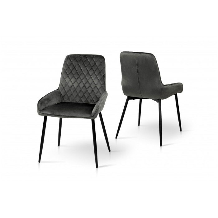 Стілець Ніколь  велюр графіт
