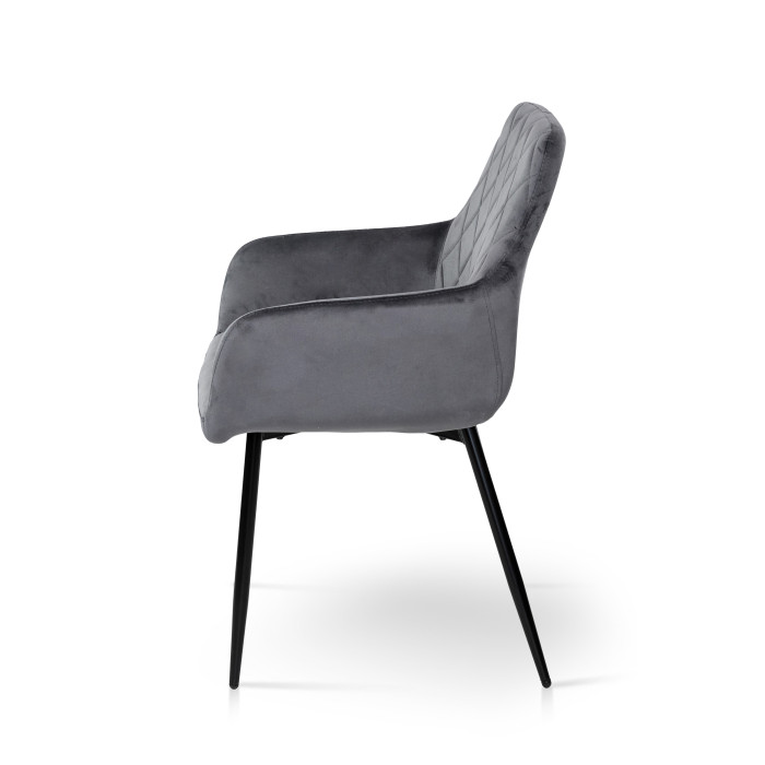 Стілець Томас (Велюр Сірий)