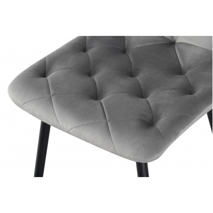 СТІЛЕЦЬ ТРАСТІ(ЧОРНИЙ/ВЕЛЮР сірий)