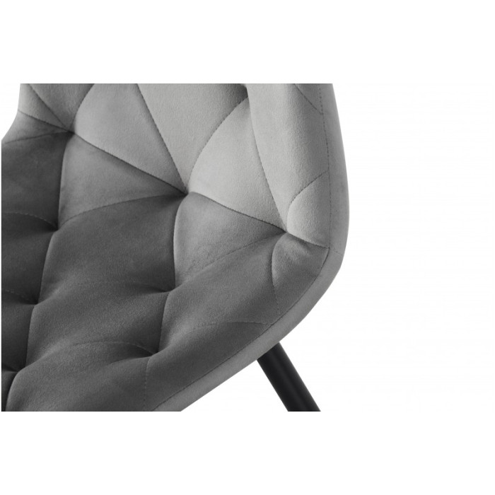 СТІЛЕЦЬ ТРАСТІ(ЧОРНИЙ/ВЕЛЮР сірий)