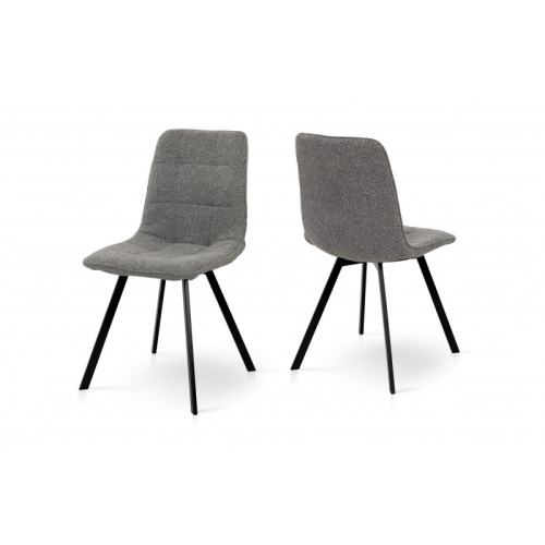 Стілець Фреш (чорний/букле сірий)