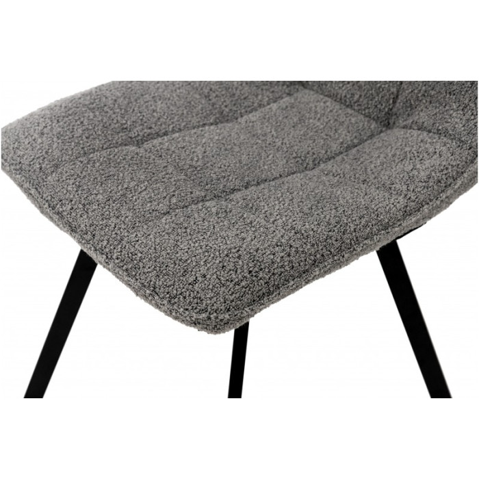Стілець Фреш (чорний/букле сірий)