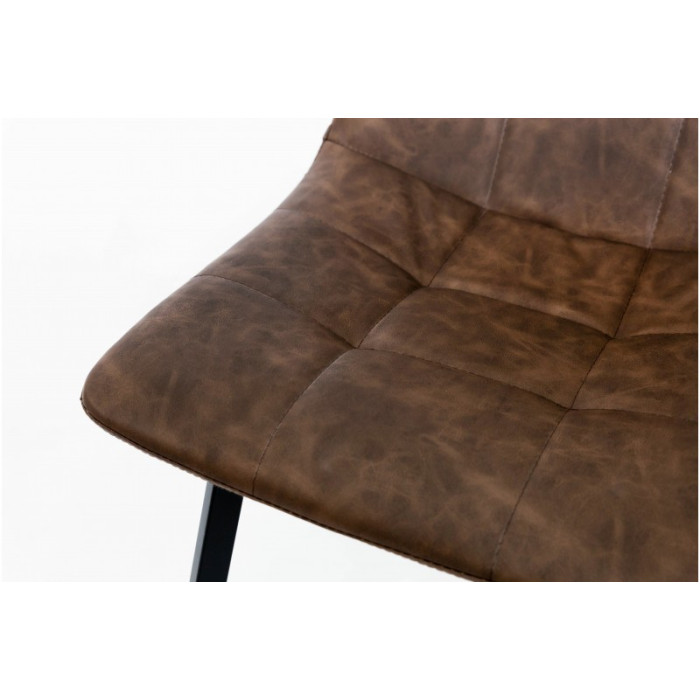 СТІЛЕЦЬ ЧІЛІ НІЖКИ КВАДРАТ (ЧОРНИЙ/Коричневий)