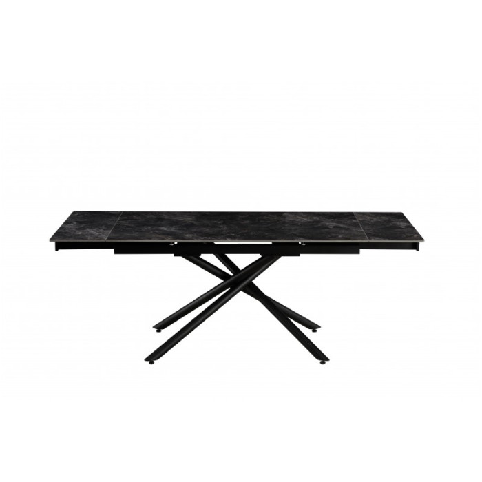 Стіл обідній Мелані (чорний/кераміка антрацит)