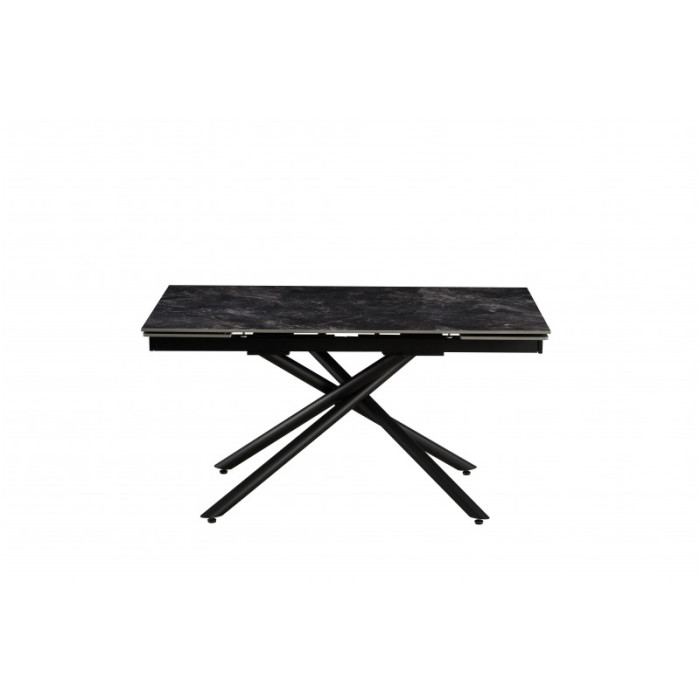 Стіл обідній Мелані (чорний/кераміка антрацит)