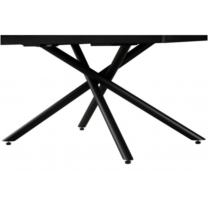 Стіл обідній Мелані (чорний/кераміка антрацит)