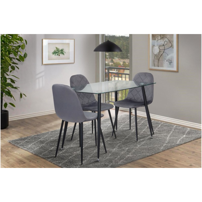 Стіл обідній Грейс (Чорний)