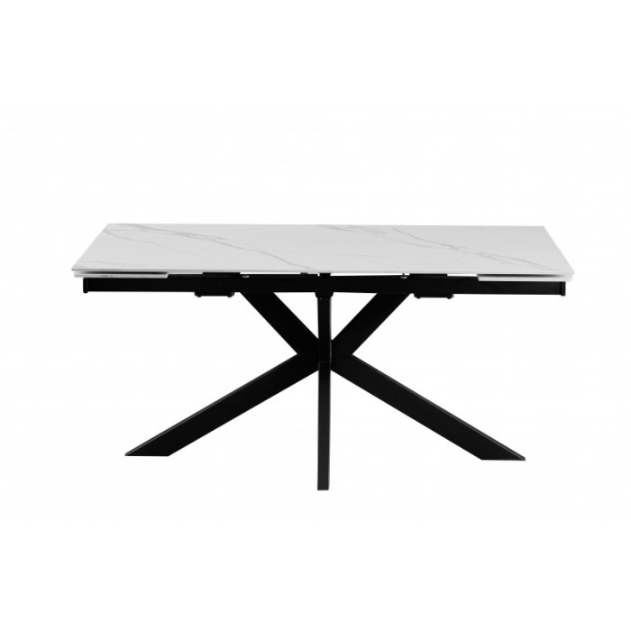 Стіл обідній Квант (чорний/кераміка білий)