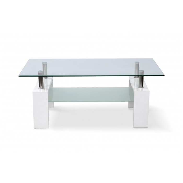 Стол журнальный Кватро (Белый)
