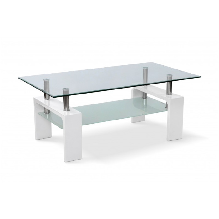 Стол журнальный Кватро (Белый)