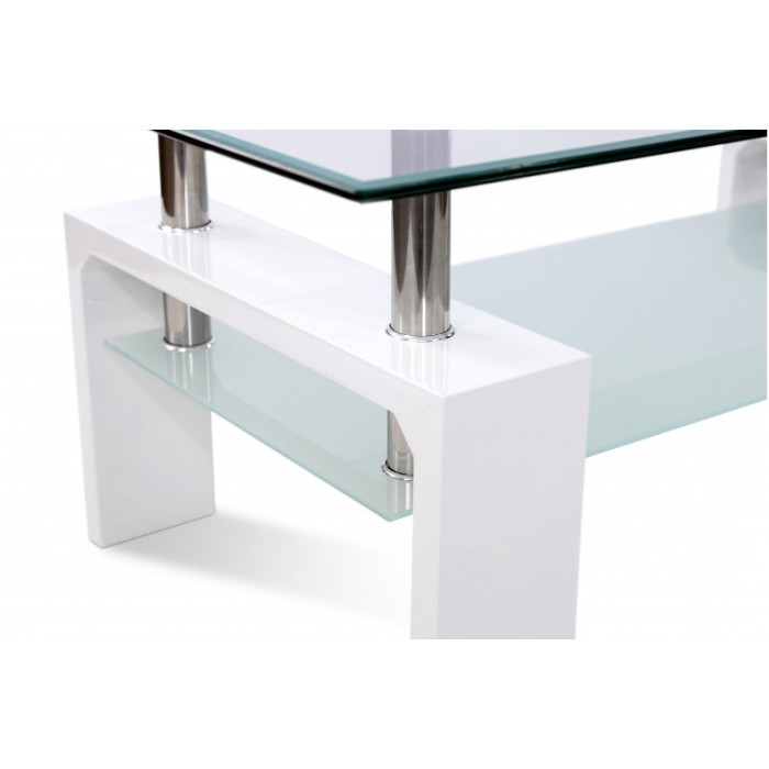 Стол журнальный Кватро (Белый)