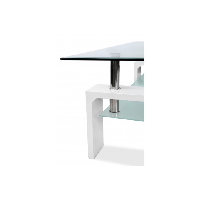 Стол журнальный Кватро (Белый)