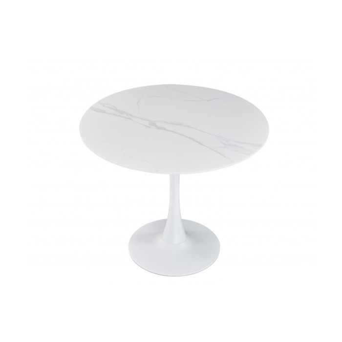 Стіл обідній Опал (білий/кераміка білий)