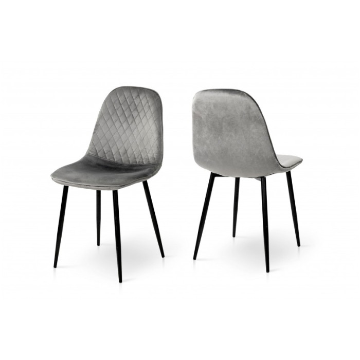 СТІЛЕЦЬ МАРС (ЧОРНИЙ/ВЕЛЮР СІРИЙ)