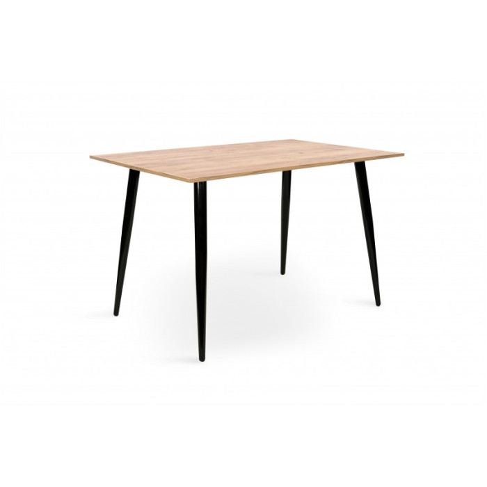 Стіл обідній Гейт (чорний/дуб крафт золотий)