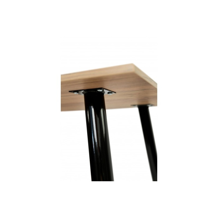 Стіл обідній Гейт (чорний/дуб крафт золотий)