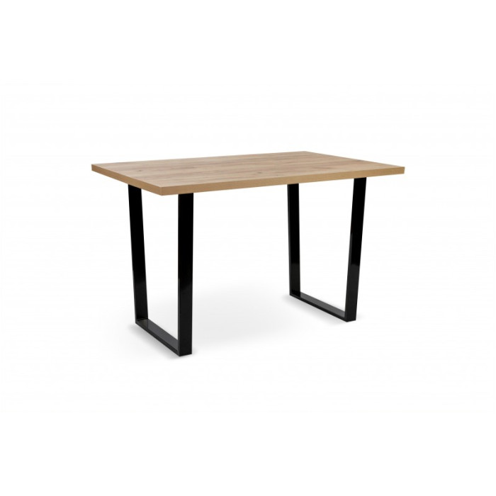 Стіл обідній Кентукі (чорний/дуб крафт золотий)