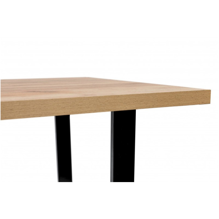 Стіл обідній Кентукі (чорний/дуб крафт золотий)